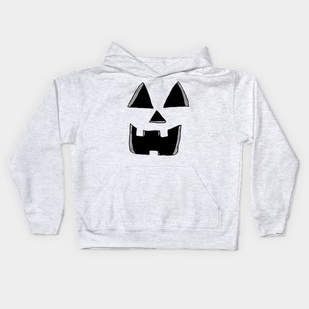 Pumpkin Face Kids Hoodie by Eric03091978